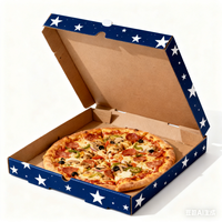 Vente en gros de boîtes à pizza en carton ondulé, taille personnalisée 9 11 13 15 pouces, simples et imprimées, avec logo personnalisé