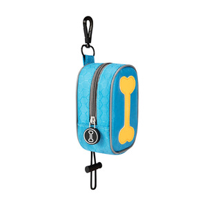 Dispenser Portatile per Sacchetti per Escrementi di Cane, Porta Sacchetti in Poliestere Impermeabile con Cerniera, Attacco per Guinzaglio, per Uso Esterno - Product Image 3