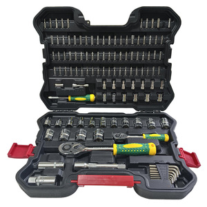 Juego de caja de llave inglesa para herramientas de reparación de automóviles 125, artículos completos de uso doméstico con estuche rígido, ampliamente utilizado, OEM, personalizable, alimentado a mano - Product Image 2