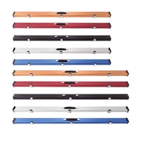 Étui de queue de billard de haute qualité, coloré, en alliage d'aluminium, pour une ou trois queues de billard