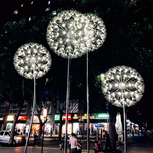 【高評価】屋外用 AC12V ステンレススチール アクリルフラワー LEDタンポポライト 高品質 IP65防水規格 - Product Image 5