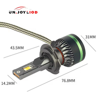 Ampoules de phares LED H7 haute puissance pour voiture, 65W 6500K, super lumineuses, phares LED automatiques pour véhicule