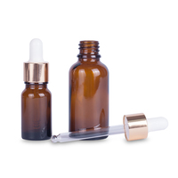 Bouteille d'huile essentielle populaire de 5ml 10ml 15ml 20ml 30ml 50ml 100ml 200ml avec la bouteille cosmétique en verre de compte-gouttes de tête en caoutchouc