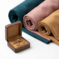 Textile de tissu de doublure de tissu de daim de polyester de haute qualité pour la boîte-cadeau de bijoux de paquet