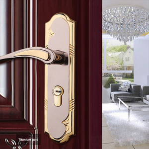 Khóa Hợp Kim Nhôm Khóa Bảo Mật Xi Lanh Khóa Cửa Ra Vào Có Khóa Và Tay Nắm Cửa Cho Cửa Nội Thất - Product Image 5