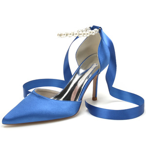<span class=keywords><strong>Scarpe</strong></span> da <span class=keywords><strong>Sposa</strong></span> da Donna 2025 con Tacco Alto Sottile, Punta Affusolata, Perle Intarsiate e Nastro - Tendenza Moda Estiva Autunnale per <span class=keywords><strong>Sposa</strong></span> e Damigella - Product Image 6