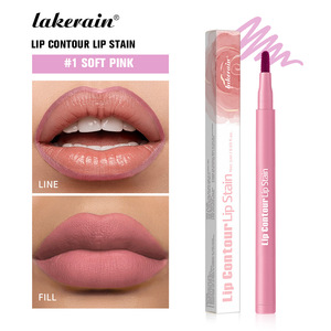 Lakerain New Vegan <span class=keywords><strong>Lip</strong></span> Liner Stain Pen Marcador de manchas de labios a prueba de agua Fácil de colorear Mancha de contorno de labios de larga duración - Product Image 4