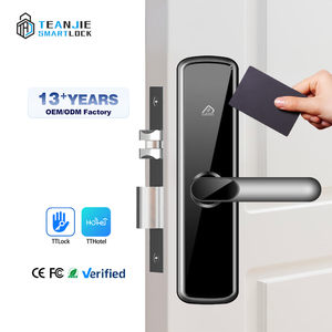 قفل ذكي إلكتروني للأبواب يعمل بتقنية واي فاي و<span class=keywords><strong>RFID</strong></span> وتطبيق TTLock وبطاقة ذاكرة مع برنامج مجاني لأبواب الفنادق الخشبية والألومنيوم - Product Image 1