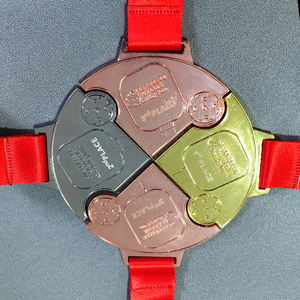 Médaille de puzzle de sport de gravure 3D <span class=keywords><strong>en</strong></span> métal personnalisé de conception libre pour personnaliser les médailles personnalisées de récompense de pickleball de football - Product Image 2
