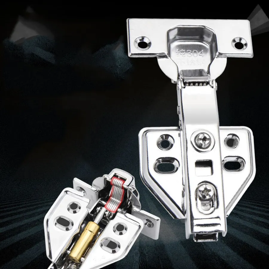 3D Adjust Self Closing Automatic Hydraulic Stainless Steel Inset Soft Slow Close Wardrobe Shoe Cabinet Door Hinges For Kitchen