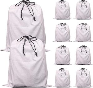 Sacche antipolvere personalizzate in cotone con coulisse, grandi sacche portaoggetti in tessuto con coulisse per borse, borsette e scarpe - Product Image 1