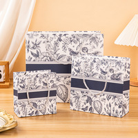 Sacs cadeaux floraux vintage - Sacs en papier élégants de qualité supérieure avec logo personnalisé, emballage transfrontalier tendance