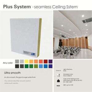 Plafond acoustique monolithique sans joint en <span class=keywords><strong>laine</strong></span> <span class=keywords><strong>de</strong></span> <span class=keywords><strong>roche</strong></span>, panneaux acoustiques en plâtre minéral pulvérisé - Product Image 2