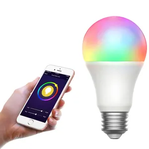 2024 New Design Wifi Connect Tuya App LED Bulb 9W 12W E27 B22 A60 A70 Dimmable RGBW LED Light