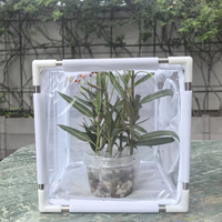Cage d'isolement pliable et antirouille pour l'élevage d'insectes, enclos d'observation pour jardin domestique avec cadre assemblable et maille transparente