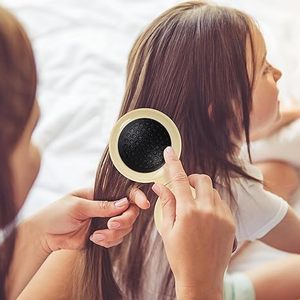 Custom Design Travel <b>Brushes</b> <b>Round</b> Pocket Mini Folding Hair <b>Brush</b> With Makeup Mirror - Product Image 2