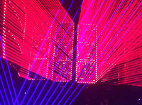 Lumière de tête mobile à faisceau DMX RGBW 8 faisceaux + 8 lumières laser pour DJ, boîte de nuit, scène, fête, disco, mode de contrôle LED