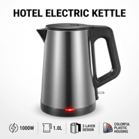 Bouilloire électrique en acier inoxydable de conception créative 1,0 L pour la maison, la cuisine, le restaurant, la chambre d'hôtel, la préparation du thé