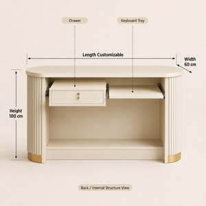 MultiColor Modern Wood <strong>Small</strong> Reception <strong>Desk</strong> with Gold Base for Hospital Spa Commercial Office Use for Salon Custom logo - Product Image 2