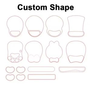 New Custom Mouse Pad Logo Silicone Ergonomic Mouse Pad Wrist Rest Mouse Palm Rest <b>Office</b> Business Gift Silicon Mousepads - Product Image 5