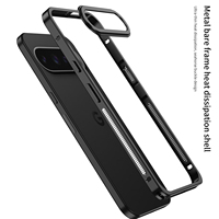 Étui de protection en métal de luxe pour Google Pixel 11 10 9 Pro XL 10 9 8 7 Pro 10a 9a, cadre en aluminium et film de protection d'objectif en métal
