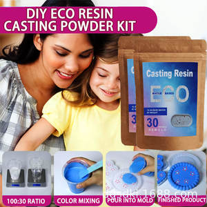 Fácil mezcla 3:1 a base <span class=keywords><strong>de</strong></span> agua Eco Casting yeso en polvo Kit <span class=keywords><strong>de</strong></span> bricolaje para principiantes bandeja <span class=keywords><strong>de</strong></span> terrazo artesanías - Product Image 2