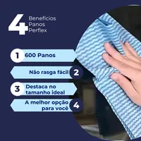 Pano Multiuso Fibra Ultrafina Rolo Perfex 600pano Lingettes de nettoyage non tissées multi-usages pour usage domestique et industriel