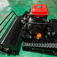 Déchiqueteuse sur chenilles télécommandée hybride 15 CV à largeur de coupe de 1000 mm pour la gestion de l'herbe des vignobles