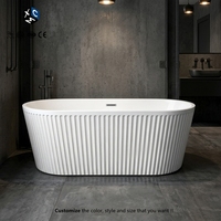 Baignoire autoportante ovale moderne pour, vente en gros d'usine, usage domestique, salle de bain, hôtel, projet villa