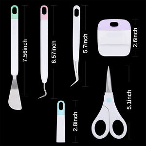 Set di 6 Forbici per Carta, Kit di Strumenti Base per Vinile, Arte e Artigianato, Accessori per Silhouette Cameo - Product Image 2