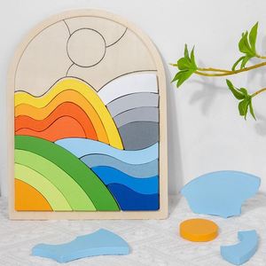 Rompecabezas de Girasol Colorido para Niños en Edad Preescolar, Decoración de Oficina, Juguete Educativo para Niños Pequeños - Product Image 6