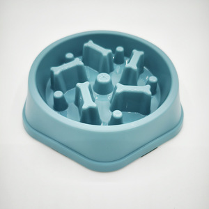 Comedero <span class=keywords><strong>de</strong></span> plástico <span class=keywords><strong>de</strong></span> patrón sólido antiasfixia moderno para perros, cuenco <span class=keywords><strong>de</strong></span> comida antideslizante para gatos - Product Image 4