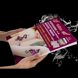 Pegatinas de Tatuajes Temporales sin Película Impresas con Láser Blanco KeMeng para <span class=keywords><strong>Cara</strong></span>, Hombres, Mujeres, Niños, Tigre, Lobo, Calavera, Esqueleto, Rey - Product Image 5