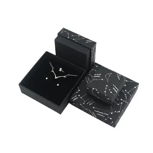 New star constellation black jewelry paper box jewelry display ring earring necklace bracelet box
