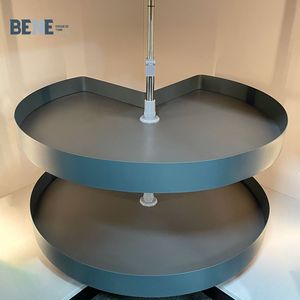 Modern 270 Degree Plate Metal Revolving <b>Basket</b> New Furniture Accessories Hardware for Kitchen Cabinets Easy Magic <b>Corner</b> 270 Deg - Product Image 1
