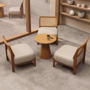 طاولة وكرسي جديد لمحلات الشاي بالحليب ومقاهي الكتب لعام <span class=keywords><strong>2026</strong></span>، طاولة وكرسي للمفاوضات والاسترخاء، مجموعة طاولة وكرسي لمقهى - Product Image 5