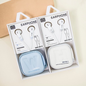KIKI SHOOT-Auriculares HiFi tipo C con bolsa de almacenamiento de PU para iPhone 15, auriculares USB tipo C para Huaw Xiaom <span class=keywords><strong>Samsu</strong></span> - Product Image 2
