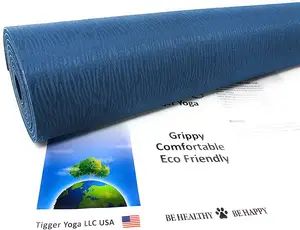 Usine en gros directe grande liquidation d'inventaire TPE/PVC/EVA/NBR tapis de Yoga en caoutchouc naturel étanche 8-10mm Pilates Fitness utilisation