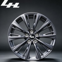 Rines de Aleación Forjados de una Pieza, de 17-24 Pulgadas, Color Gris Metálico, Diseño Delgado Multirradio, Personalizables con Cualquier Logotipo PCD, Compatibles con Todos los Autos