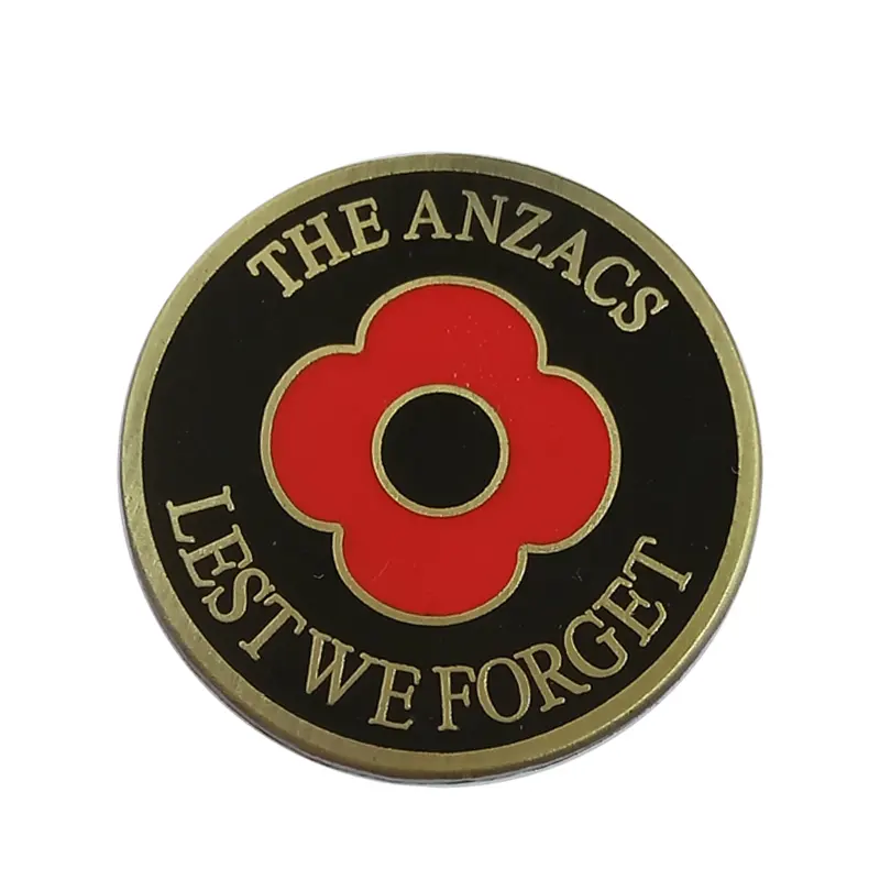 WW1 The Great War Digger Pin ANZAC Day Remembrance Day Poppy Lapel Pin