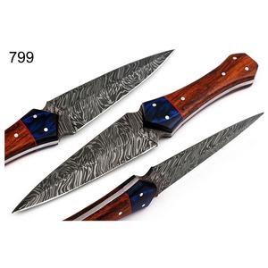Beautiful Sizzco Damascus Steel Fixed Blade Hunting and Camping Skinner <b>Knife</b> with Rosewood Handle Customizable OEM Support - Product Image 1