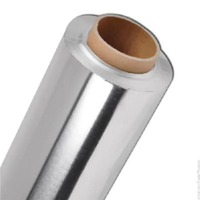 Papier aluminium alimentaire argenté en rouleau avec taille personnalisable pour l'emballage alimentaire