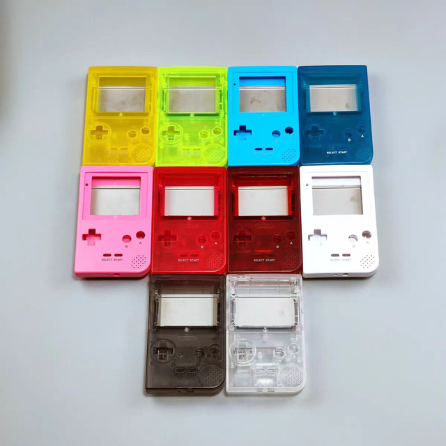 ABS Replacement Housing Shell for Gameboy Pocket GBP Console-Grey Case with Buttons Kit