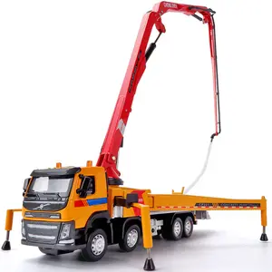 הנדסת רכב למות יצוק מתכת משאית סגסוגת מתכת למשוך בחזרה מכונית צעצוע 1:50 בטון משאבת משאית צעצועים לילדים