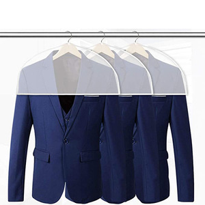 PEVA पारदर्शी कपड़े कंधे कवर Thickened और चौड़ी ग्लास फाइबर कपड़े धूल कवर विभिन्न कपड़े धूल बैग - Product Image 1