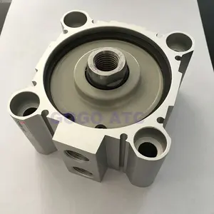 Silinder tipe smc kualitas tinggi CQ2B/CDQ2B dengan lubang magnet 80mm stroke 5/10/15/20/25/30/35mm harga silinder udara terkompresi peran ganda
