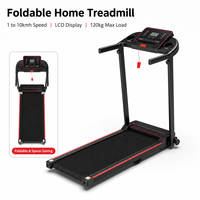 Tapis roulant électrique pliable compact avec écran LCD et vitesse de 1 à 10 km/h, machine de tapis roulant pour la maison, idéal pour les magasins de détail