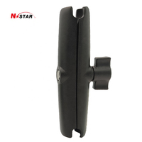 Adaptateur de fixation pour téléphone de voiture/vélo 6CM 9CM 15CM, support de téléphone réglable avec bras à double rotule pour Ram