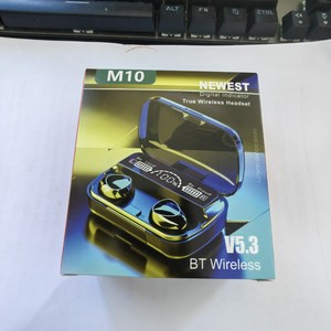 Audífonos Deportivos Inalámbricos M10 TWS con Chipset JL, Pantalla Digital, Cancelación de Ruido Activa (ANC), Resistencia al Agua IPX-7, Control Táctil, Bluetooth 5.3, Tipo-C - Product Image 4