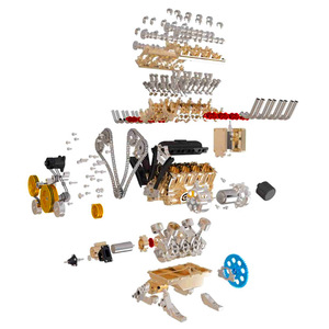 Teching <span class=keywords><strong>v8</strong></span> <span class=keywords><strong>moteur</strong></span> métal modèle Kit assemblage 8 cylindres <span class=keywords><strong>moteur</strong></span> 500 + pièces <span class=keywords><strong>V8</strong></span> DM118 modèle expérience physique éducation bricolage jouet cadeau - Product Image 3